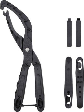 No Brand Alicates Para Neum&aacute;ticos - Herramienta Para Neum&aacute;ticos De Bicicleta - Cambio De Neum&aacute;ticos - Apertura Ergon&oacute;mica Ancha - Longitud: 245 Cm - Color Negr