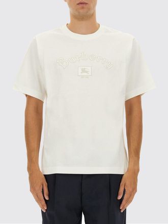 Burberry T-shirt in cotone con logo Burberry