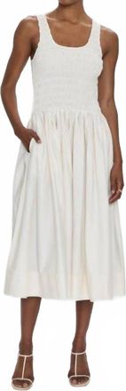 Pistola Denim Alessia Midi Dress In Shell