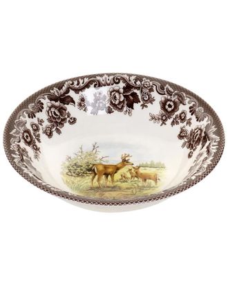 Spode Woodland Mule Deer Ascot Cereal Bowl