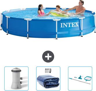 Intex Piscina Con Estructura Redonda - 366x76 Cm - 6-piezas Scb78