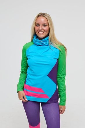 OOSC High Neck Baselayer Top - Powder Hound Womens in Multi-Colour at Nordstrom, Size Large