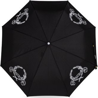 Moschino Folding Umbrella, Unisex, Black