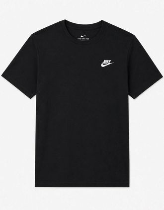 Nike Mens Nike Mens Embroidered Logo Swoosh T Shirt in Black - Size: 44