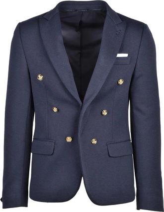 Daniele Alessandrini Blue Polyester Jacket
