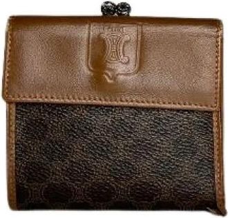 Celine Pre-owned Compact Wallet - Dames - Vintage Accessoires - Bruin - ONE Size - Vintage