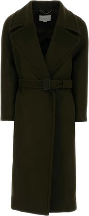 Stella McCartney belted wool coat - Brown