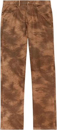 Isabel Marant Lewys Faux Leather Broeken - Heren - Straight fit broeken - Bruin - W42 - Leer - Broeken