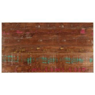vidaXL Piano Tavolo 120x50x2,5 cm Rettangolare in Massello di Recupero vidaXL