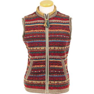 Laundromat Womens Lopika Wool Vest - Chili