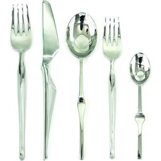Mepra Ergonomica Flatware Set with H/H Knives - 5 Pieces in Silver at Nordstrom