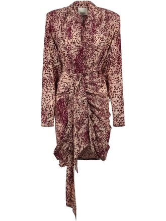 Isabel Marant Albini mini dress - women - Elastane/Silk - 38 - Neutrals