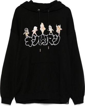 Mastermind Japan x Kinniku Man logo-print hoodies - Black