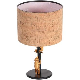 Anne Lighting Anne Lighting - L&aacute;mpara De Mesa - Animaux - Natural Negro - Metal