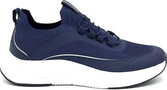 Renato Garini Mens Slip-On Knit Comfort Sneakers In Navy