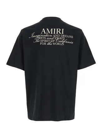Amiri Logo-Print T-Shirt - Black