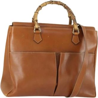 Gucci Pre-owned Handbags, female, Brown, Size: ONE SIZE Pre-owned Vintage Hand Bag