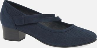 Soft Line Womens Elizabeth Womens Mary Jane Court Shoes - Navy - Size: 6