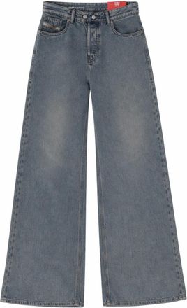 Diesel Grey Relaxed High Rise Jeans