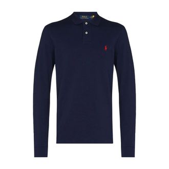 Polo Ralph Lauren Custom Slim Fit Mesh Polo Shirt - male - Polo Ralph Lauren - Polo Shirts - Blue - XL - Tops