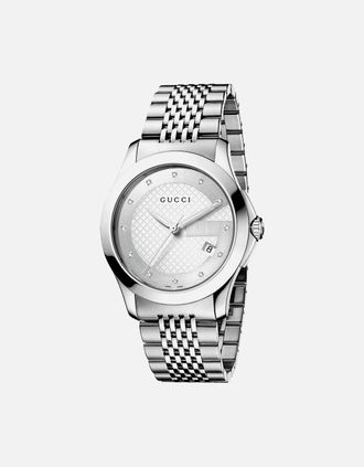 Gucci Mens Gucci YA126404 G-Timeless Silver Dial Mens Watch
