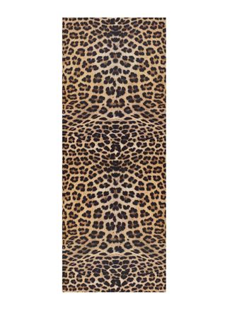 Atticgo Alfombra de cocina lavable animal print amarillo/negro 52x200 cm