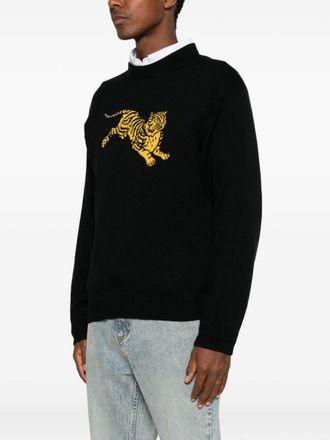 Kenzo Tiger Intarsia Sweater - Black