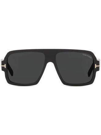 Tom Ford Eyewear Zonnebril met piloten montuur - Zwart