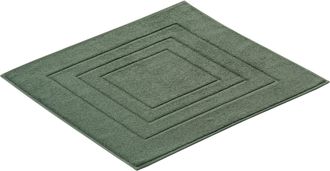 Vossen Badematte »Feeling« Höhe 10 mm beidseitig nutzbar fussbodenheizungsgeeignet Badteppich, Uni-Farben, mit Bordüre, Hoch-Tief Effekt, reine Baumwolle