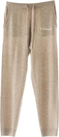 Karl Lagerfeld Hotel Karl Kashmere Joggers - Dames - Sweatpants - Beige - L - Kasjmier - Broeken