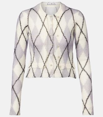 Acne Studios Cardigan cropped Kahoo in misto mohair