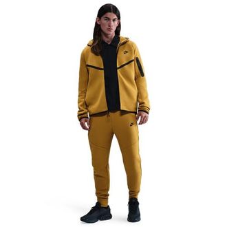 Nike Mens Tech Fleece Joggers - Ochre/Black Size L