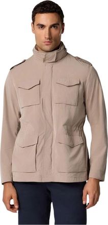 Brooks Brothers Peach Touch Field Jacket - Heren - Zomerjassen - Beige - M - Polyester - Jassen
