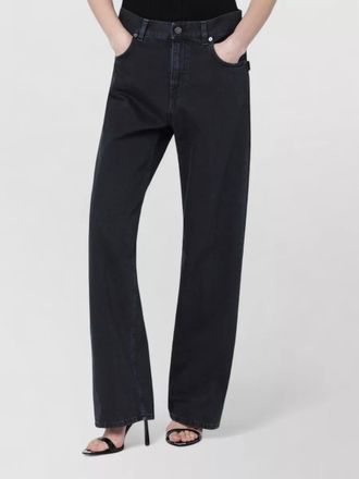 Haikure denim wide-leg trousers