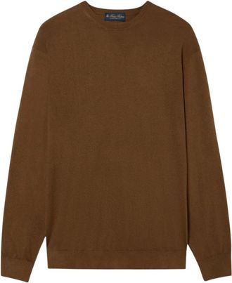 Brooks Brothers Maglione Girocollo - - Knitwear - Uomo - Marrone - M