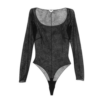 Elisabetta Franchi Dames, Tops, Zwart, Maat: S Polyamide
