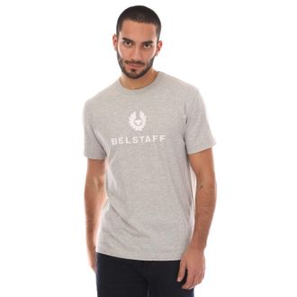 Belstaff Heren Belstaff Cotton Jersey Signature T-shirt in Zilver