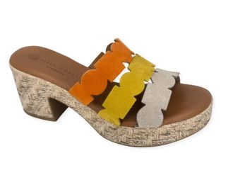 Eric Michael Womens Minka Sandal In Orange/multi