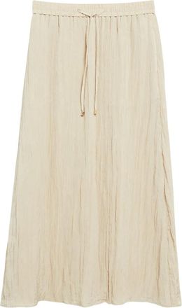 s.Oliver Rok - Dames - Midirokken - Beige - 2XL - Polyester - Rokken