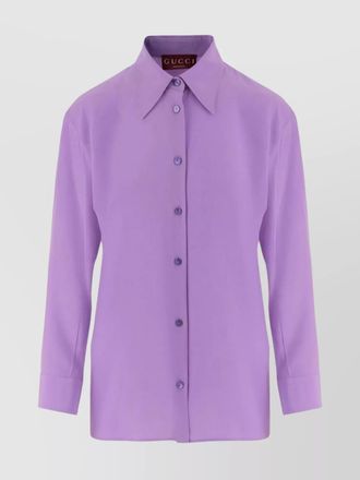 Gucci silk long-sleeve shirt