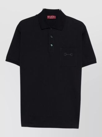 Gucci cotton short-sleeve polo shirt