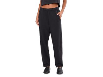 Eileen Fisher Garment Dyed Terry Slouch Ankle Pant Womens Clothing Washed Black : SM, Cotton