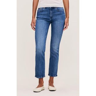 DL1961 Mara Straight Instasculpt Mid Rise Jeans in Palm Springs Dl Airbrushed at Nordstrom Rack, Size 24