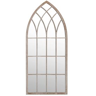 Berkfield Home Mirror Sand 100x45 cm Iron for Indoor Use in Beige