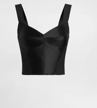 Dolce & Gabbana Bustier Top - Woman Shirts And Tops Black 36