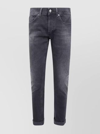 Dondup cotton straight-leg trousers