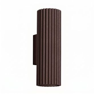 Sollux Lighting Aplique marr&oacute;n aluminio alt. 20 cm