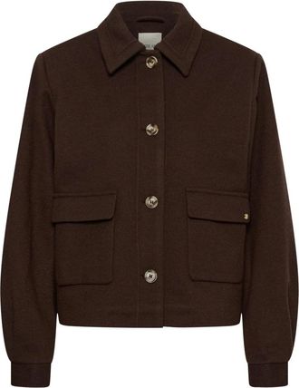 Cream Abrigo Corto CRJaze - Jackets - Mujer - Marr&oacute;n - 3XL