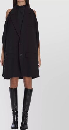 Balenciaga backless jacket dress design