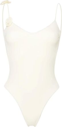 La Reveche Badmode, Dames, Beige, L, Stijlvolle One Piece Badpak